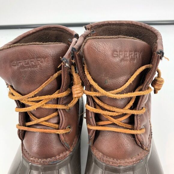 SPERRY Saltwater Duck Boots Dark Brown - Picture 6 of 10